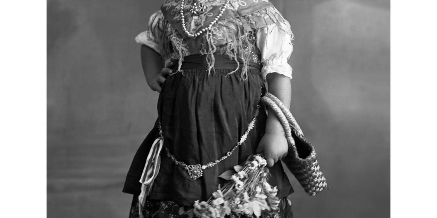 Pavlica Šrajnar v narodni noši, 1934. Foto: Peter Lampič 